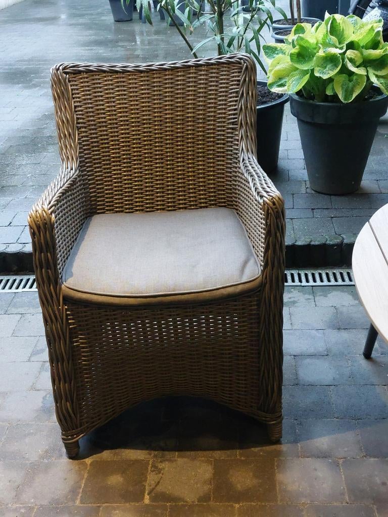 Tk zgoh 4Teras stoelen merk Sud inclusief4 kussens, Ophalen of Verzenden, Zo goed als nieuw, Kunststof