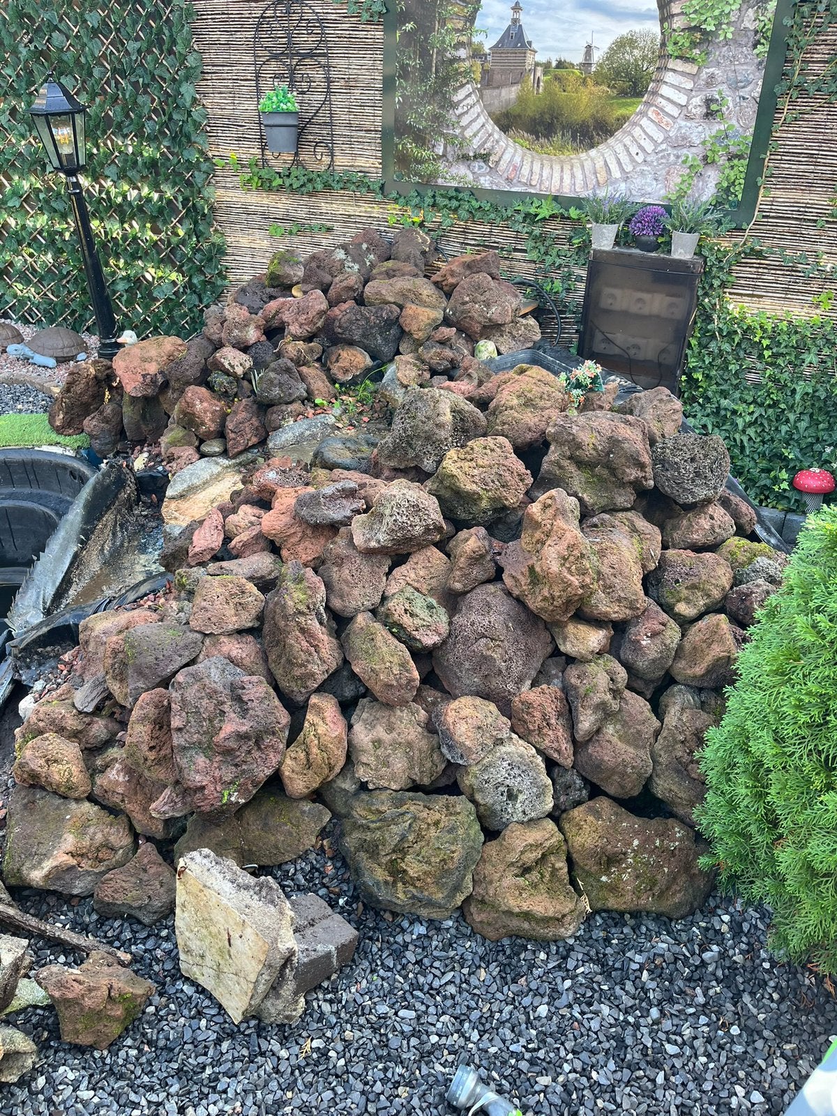 Lava stenen, Ophalen, Bruin, Overige typen, Zo goed als nieuw