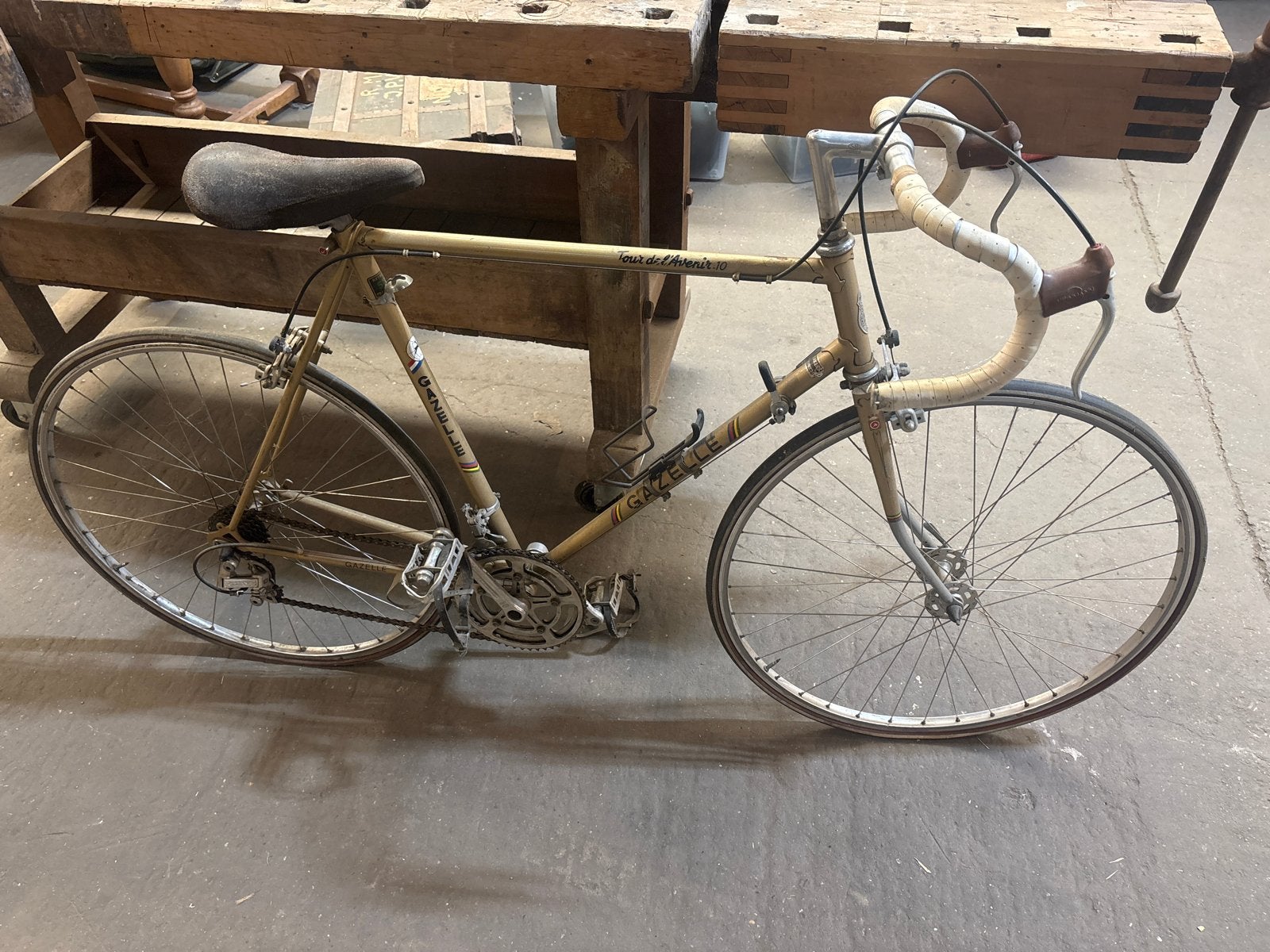 Vintage Gazelle racefiets - Tour de l'Avenir 10, Gebruikt, Staal, Ophalen of Verzenden, Gazelle