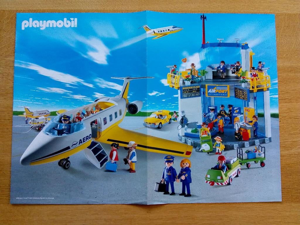 Poster Playmobil vliegveld / brandweer (30853930/01.04), Kinderen en Baby's, Speelgoed | Playmobil, Ophalen of Verzenden, Zo goed als nieuw