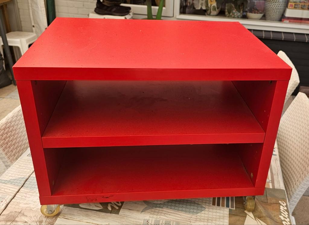 Rood IKEA kastje op wieltjes, Ophalen, Gebruikt