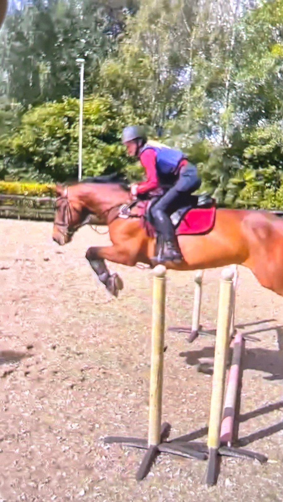 Prachtige bordeaux rode springset!, Full (L), Overige merken, Rood, Ophalen of Verzenden