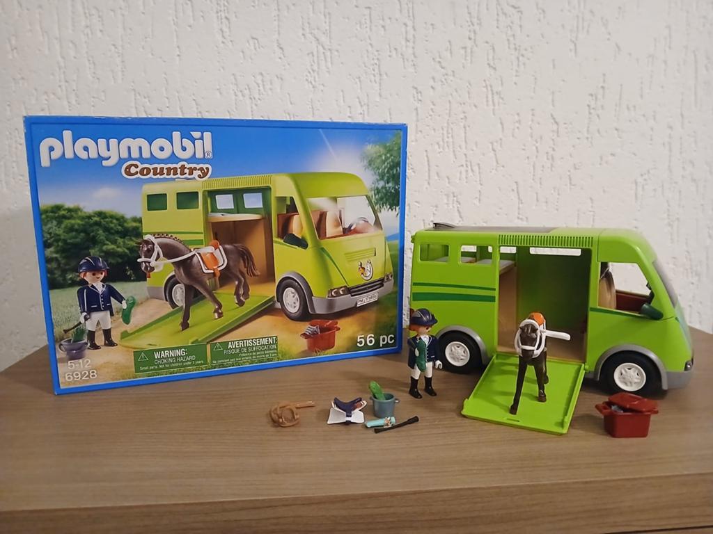 Playmobil paardenbus 6928 COMPLEET, Ophalen of Verzenden, Zo goed als nieuw, Complete set