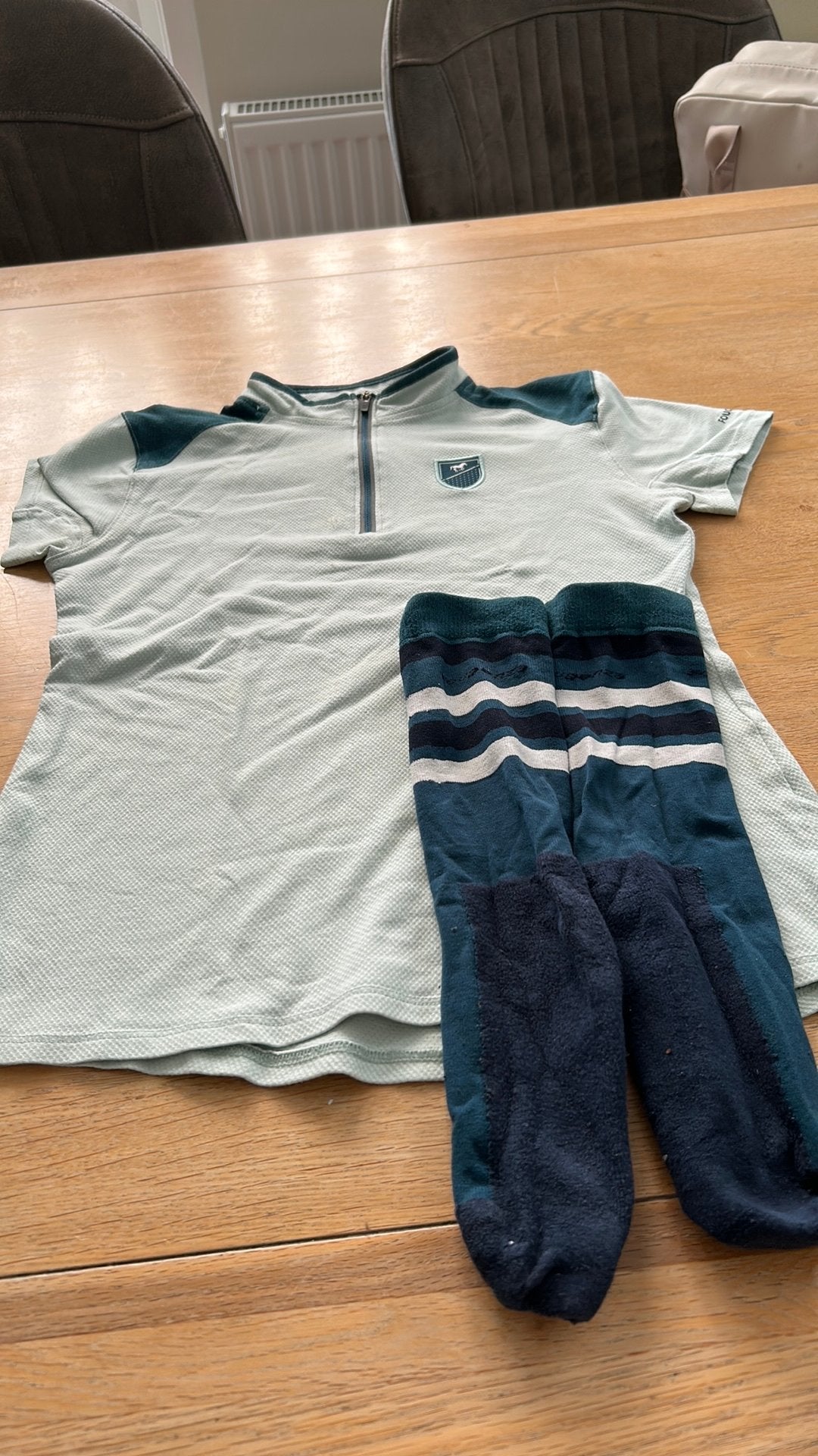 Paardrij t-shirt (geen kousen), Ophalen of Verzenden, Zo goed als nieuw, Dressuur, Bovenkleding