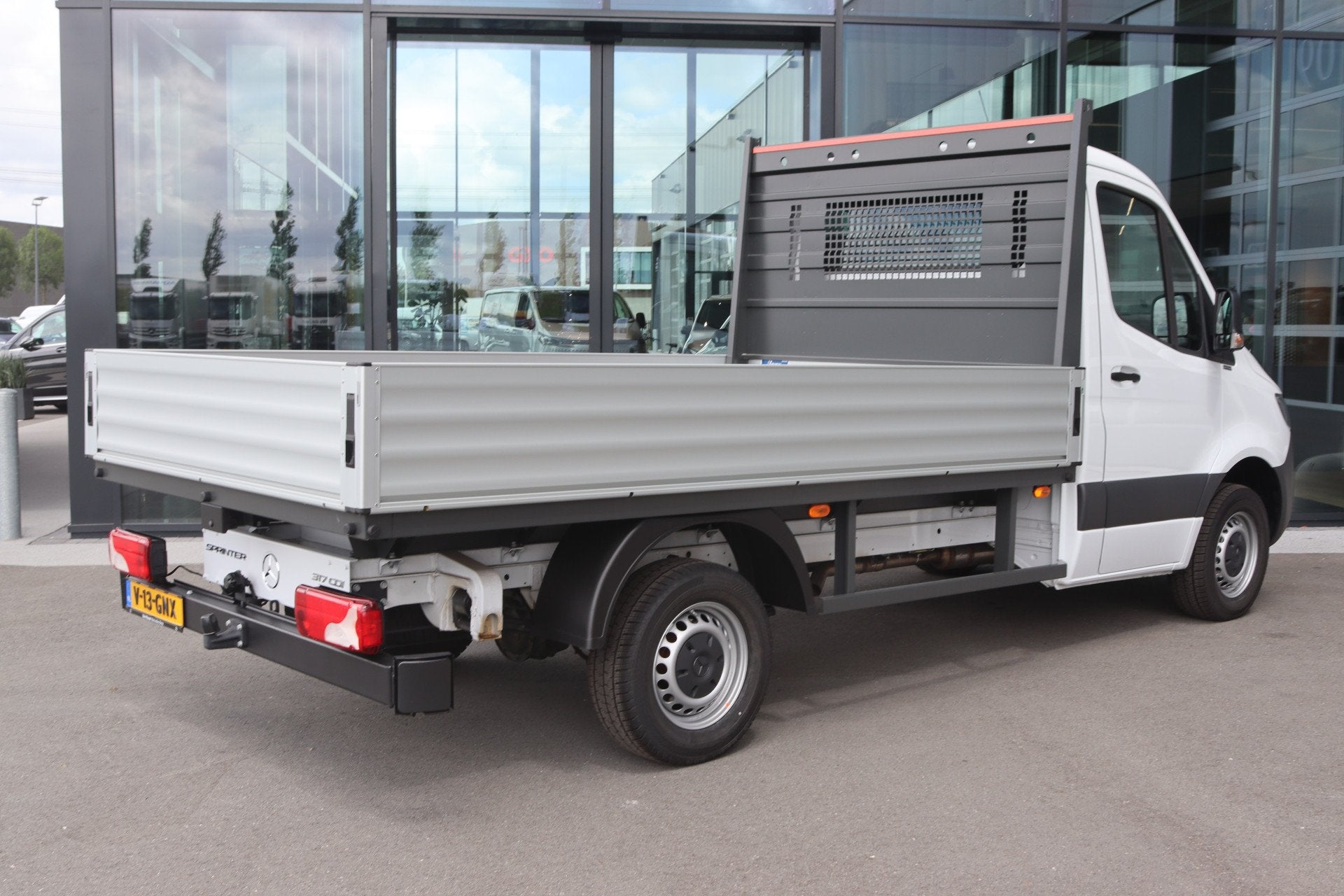 Mercedes-Benz Sprinter 317 CDI Aut. L2 Pro Open Laadbak |AIR, Auto's, Automaat, Gebruikt, 4 cilinders, Wit