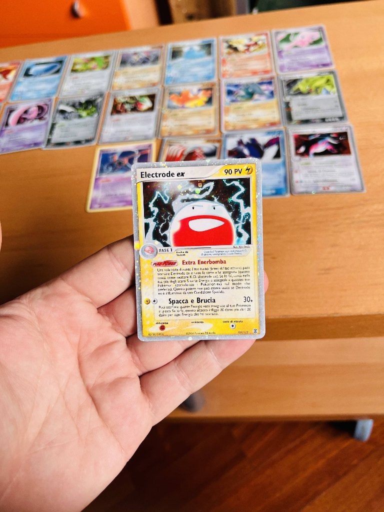 Electrode Ex 107/112 Ex Fire Red Leaf Green Pokemon, Verzenden, Zo goed als nieuw, Losse kaart, Foil