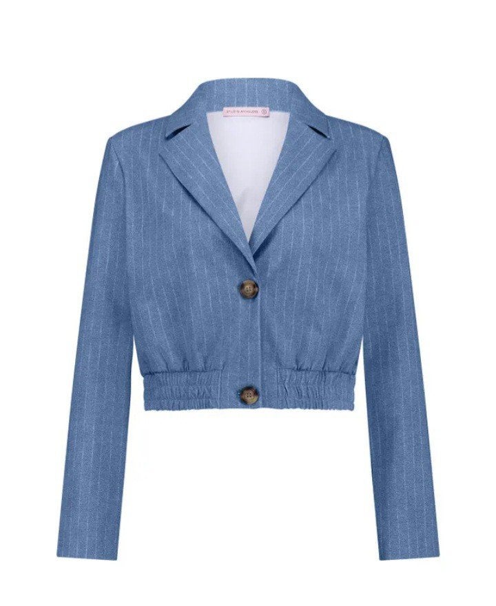 Ruby pinstripe blazer Studio Anneloes, XL, Studio Anneloes, Blauw, Maat 46/48 (XL) of groter, Ophalen of Verzenden