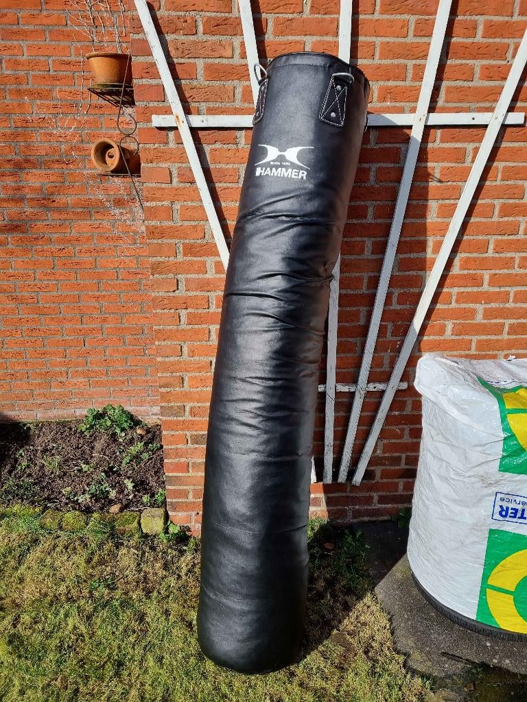 180 cm / 80 KG HAMMER Bokszak + 12oz Adidas Bokshandschoenen, Ophalen, Gebruikt, Bokszak