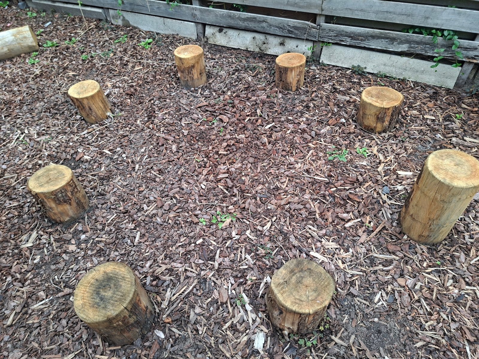 Houten boomstammetjes voor tuin of speelplaats, Ophalen, Overige materialen, Bruin, Overige typen