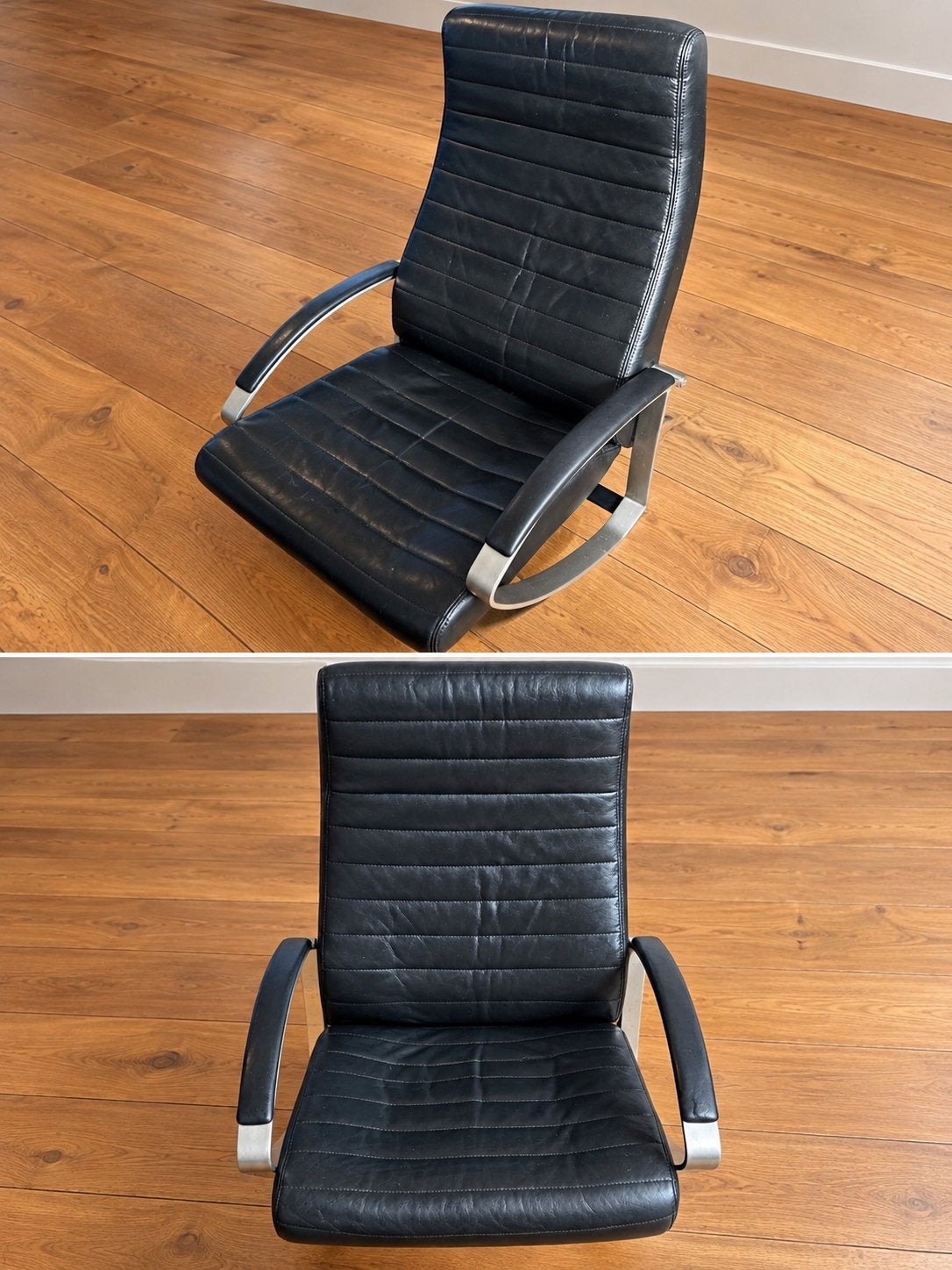 Leren verstelbare relax fauteuil, Ophalen of Verzenden, Gebruikt, Leer