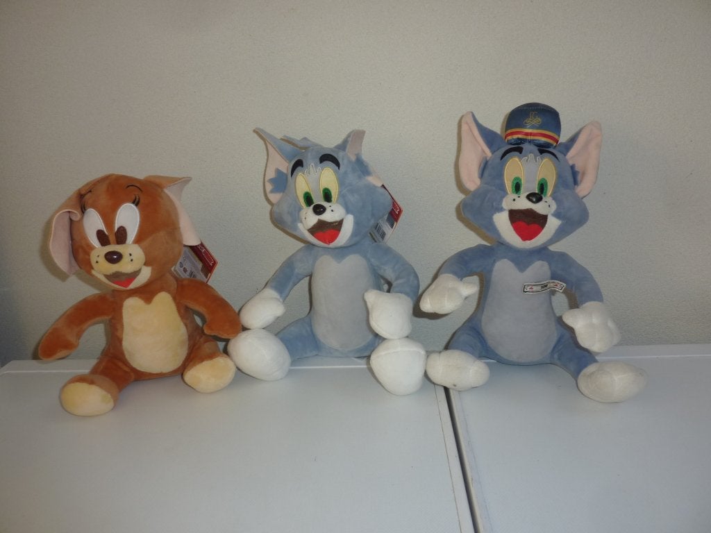 Tom en Jerry knuffels. Warner Bros., Kinderen en Baby's, Speelgoed | Knuffels en Pluche, Gebruikt, Overige merken, Overige karakters