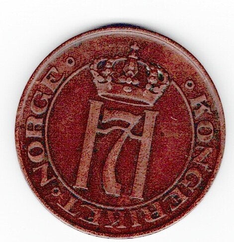 23-1723 Noorwegen 5 ore 1913, Verzenden, Overige landen, Losse munt