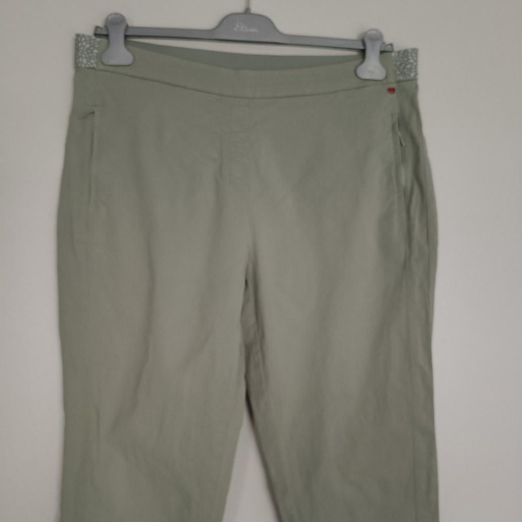 Relaxed by Toni 7/8 broek groen maat 46 z.g a.n., Kleding | Dames, Maat 46/48 (XL) of groter, Ophalen of Verzenden, Zo goed als nieuw