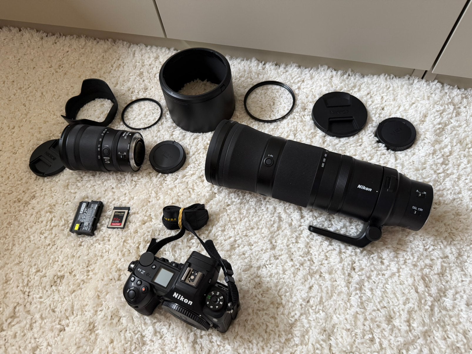 Nikon Z6 III body 4k  Nikon S 24-120mm  NikonS 180-600mm, Ophalen of Verzenden, Zo goed als nieuw, Nikon, Geen optische zoom