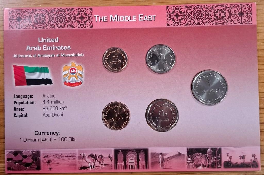 Coins of the World muntset Verenigde Arabische Emiraten, Ophalen of Verzenden, Midden-Oosten