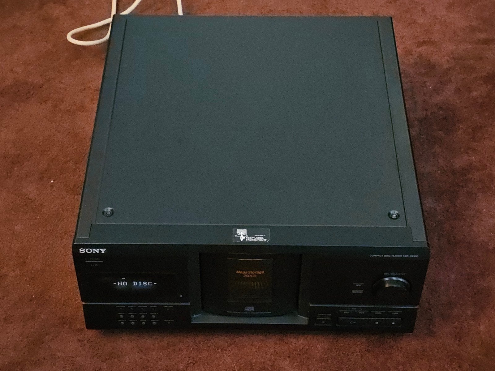Sony 200 cd wisselaar CDP-CX320 z.g.a.n.  + remote, Audio, Tv en Foto, Cd-spelers, Ophalen of Verzenden, Zo goed als nieuw, Sony