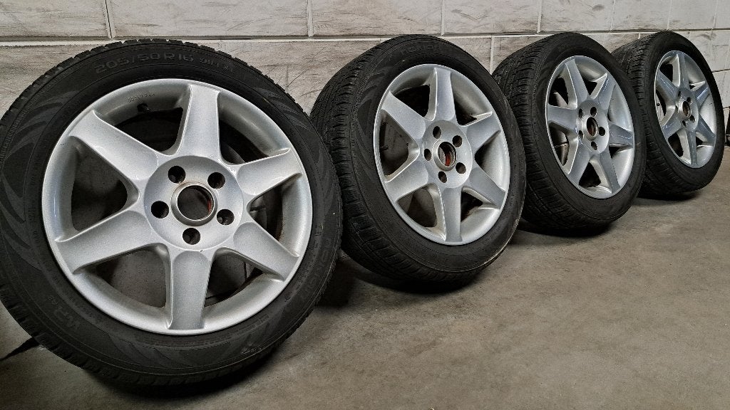 Lichtmetalen velgen Mazda MX-5 3 5 i30 Ceed Lancer 205/50/16, Auto-onderdelen, Banden en Velgen, Gebruikt, 16 inch, Banden en Velgen