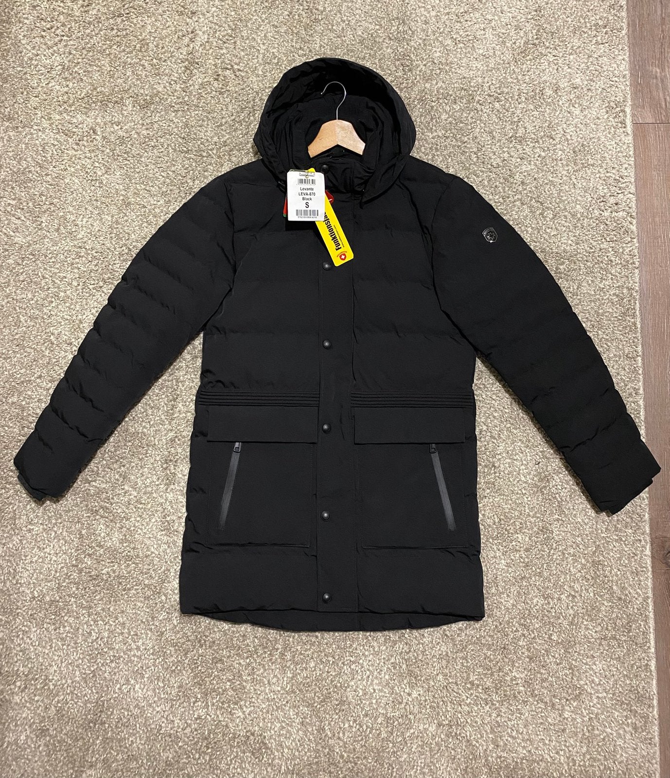 *Nieuwe* Wellensteyn heren parka jas zwart maat S, Ophalen of Verzenden, Nieuw, Maat 46 (S) of kleiner, Zwart