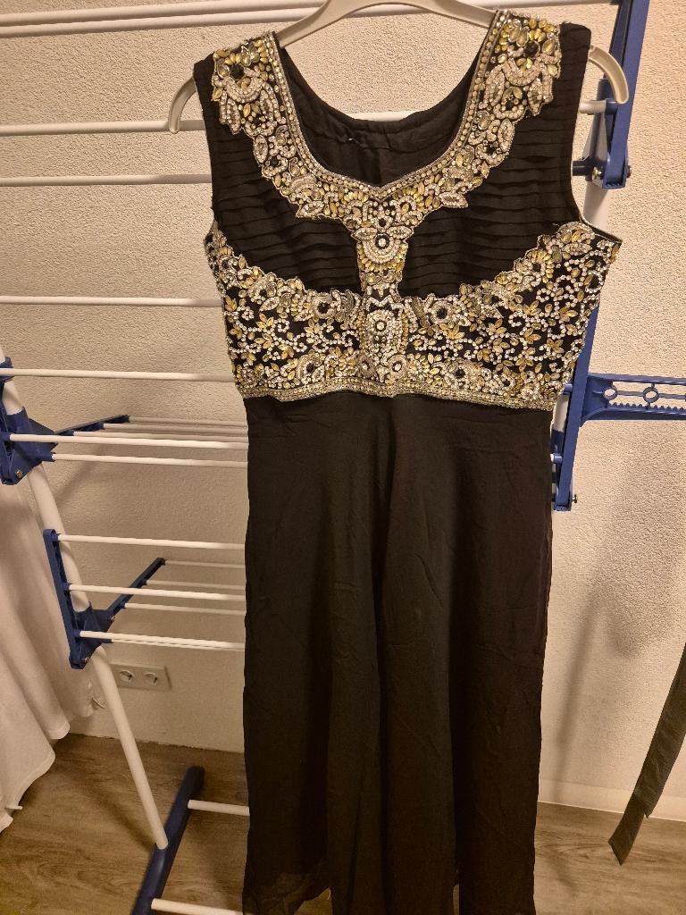 Abiye, zwarte abaya, feestjurk  maat 40, Kleding | Dames, Maat 38/40 (M), Galajurk, Zwart, Ophalen of Verzenden