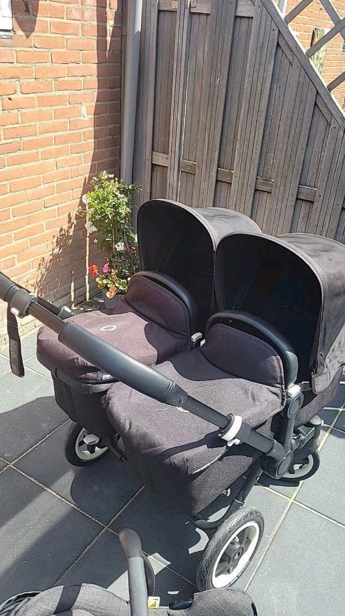 Bugaboo Donkey 2 Duo kinderwagen met accessoires, Ophalen, Gebruikt, Bugaboo, Duowagen