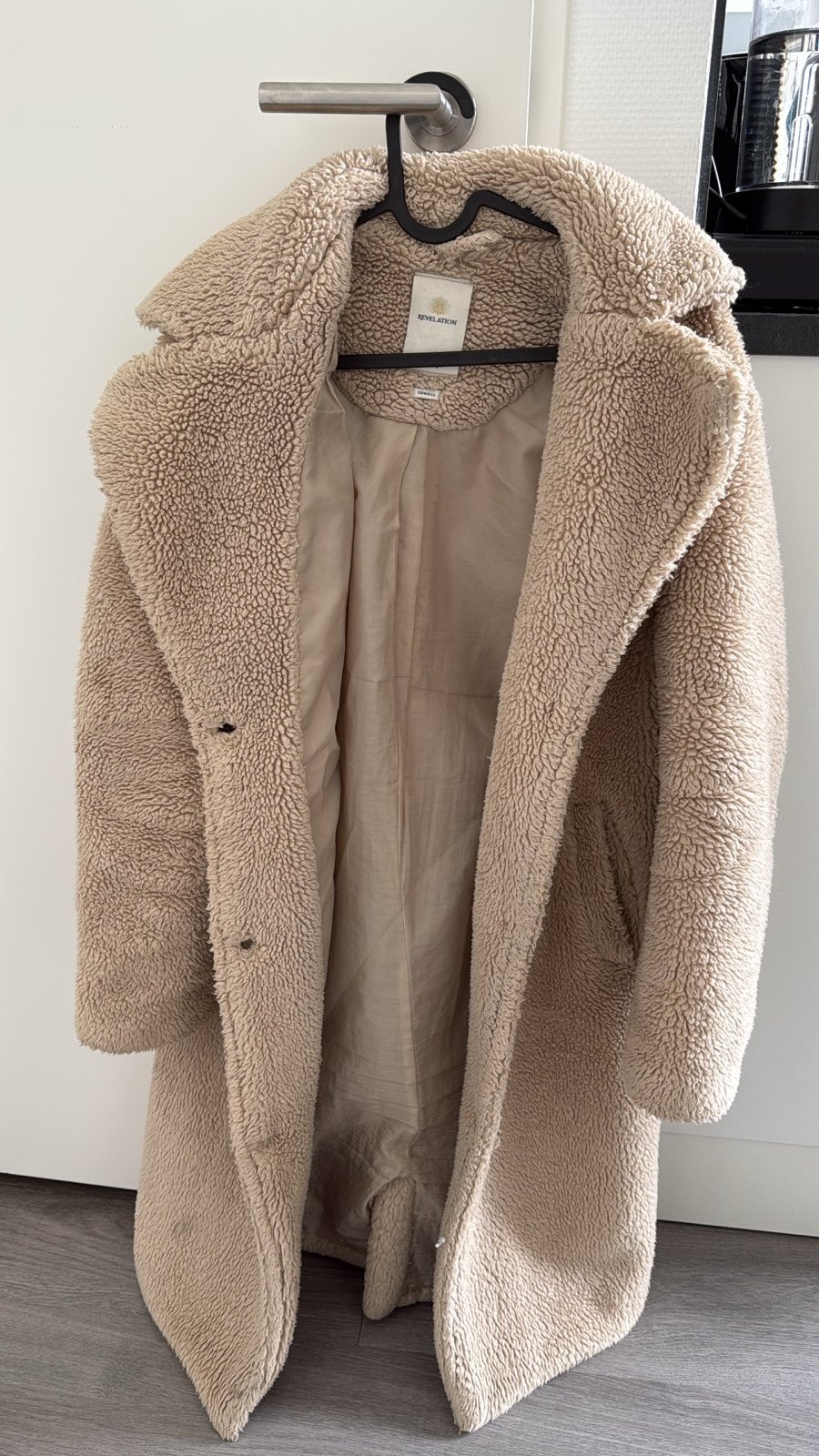 Teddy jas (The Sting) XS, Ophalen of Verzenden, Zo goed als nieuw, Maat 34 (XS) of kleiner, Beige
