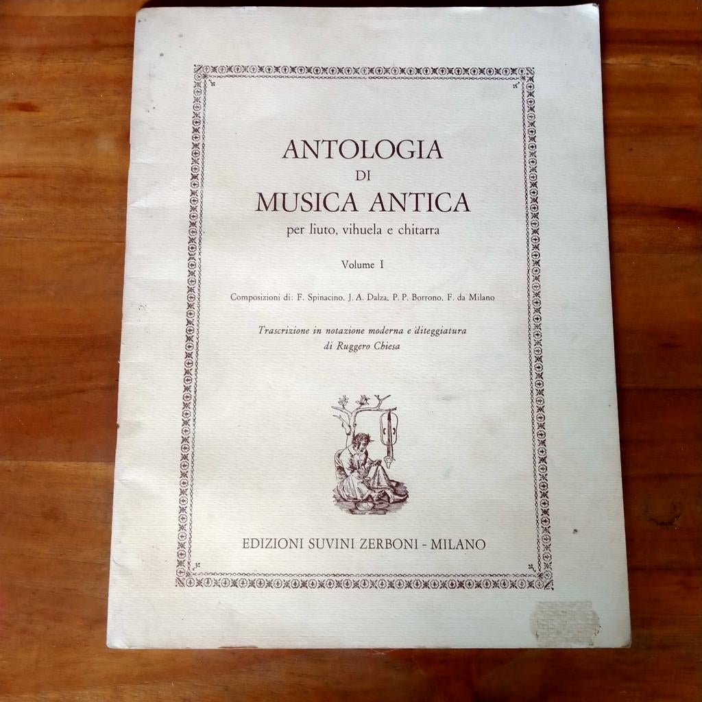 Antologia di Musica Antica: Luit, Gitaar & Viool Bladmuziek, Muziek en Instrumenten, Bladmuziek, Les of Cursus, Gitaar, Ophalen of Verzenden