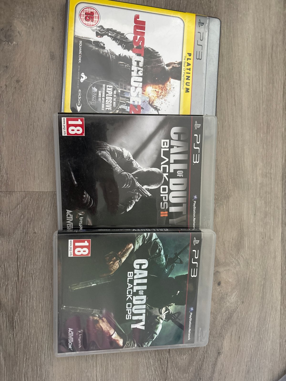PS3 Games: Call of Duty Black Ops 1 & 2, Just Cause 2, Online, Gebruikt, Vanaf 18 jaar, Shooter