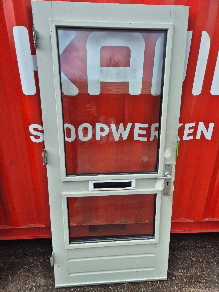 Voordeur buitendeur deur 201,5 x 92 ( 075 ), Ophalen, Gebruikt, 80 tot 100 cm, Buitendeur