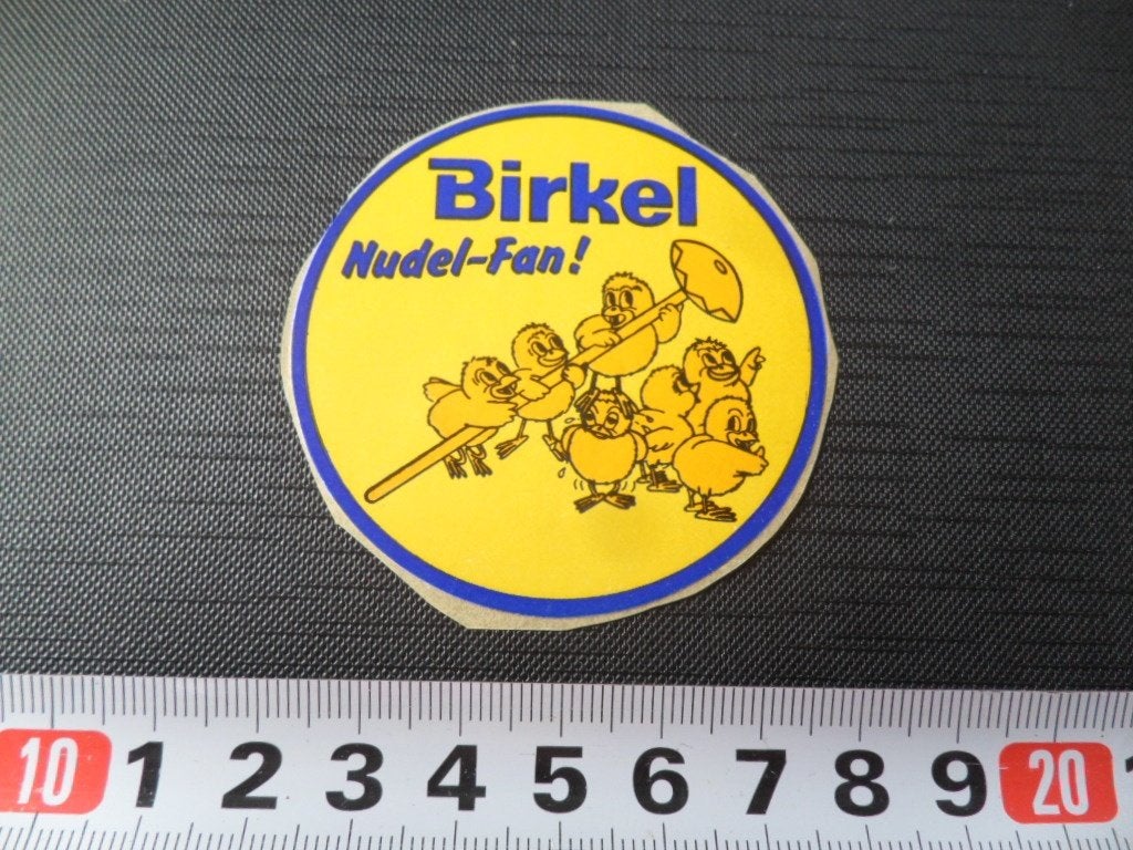sticker BIRKEL Nudel-Fan !, Ophalen of Verzenden, Zo goed als nieuw