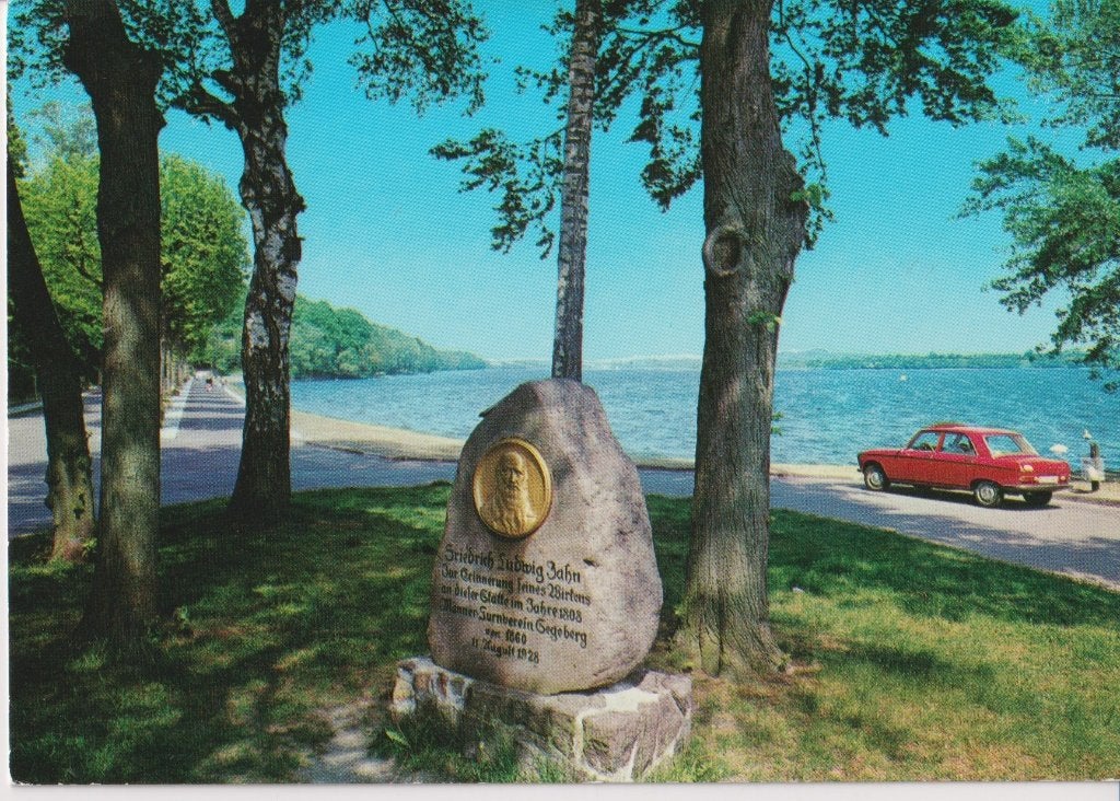 Duitsland, Bad Segeberg met auto, Peugeot 204, Ophalen of Verzenden, 1960 tot 1980, Ongelopen, Duitsland