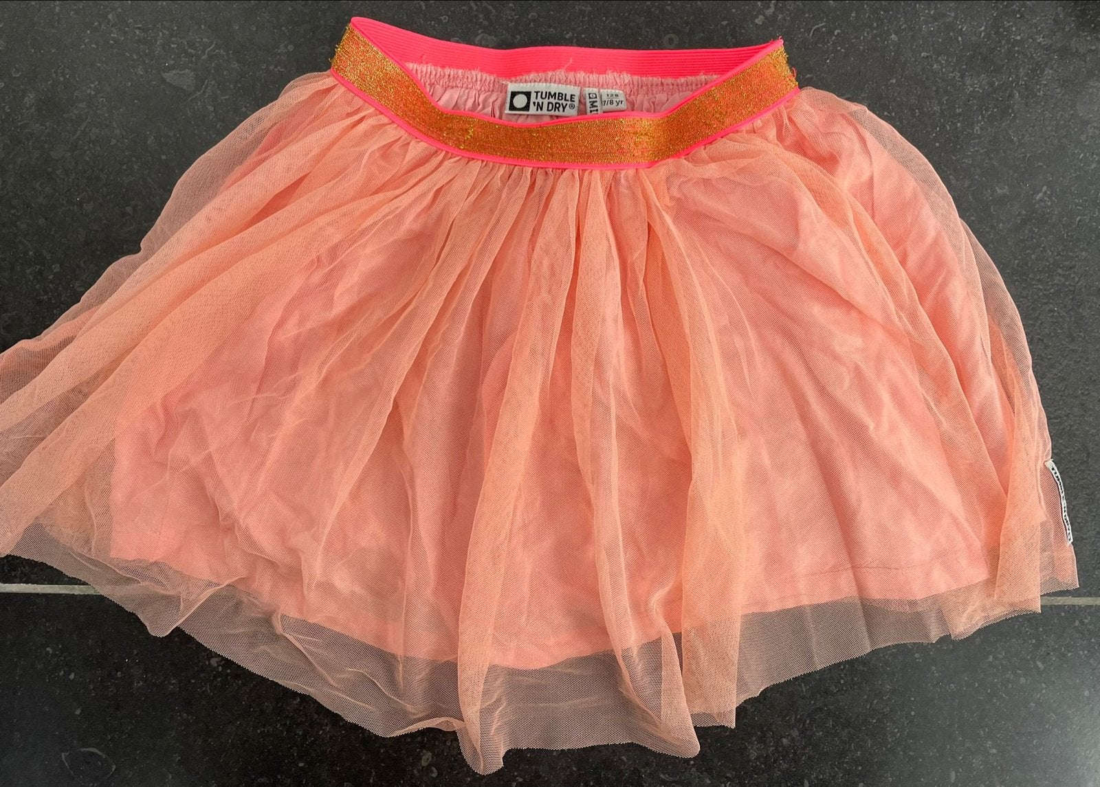 Tumble 'N Dry Tule roze Rokje maat 128, Verzenden, Zo goed als nieuw, Meisje, Jurk of Rok