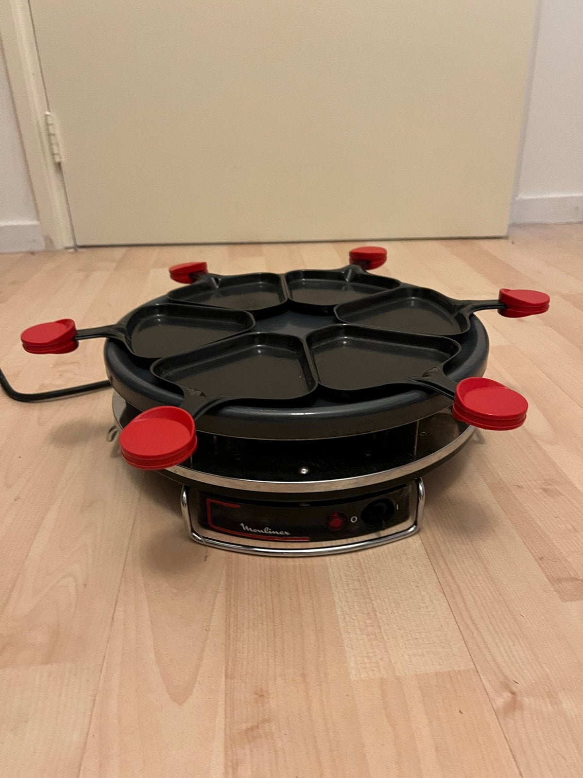 Moulinex Raclette Grill - Zo goed als nieuw, Ophalen, Zo goed als nieuw, 4 t/m 7 personen