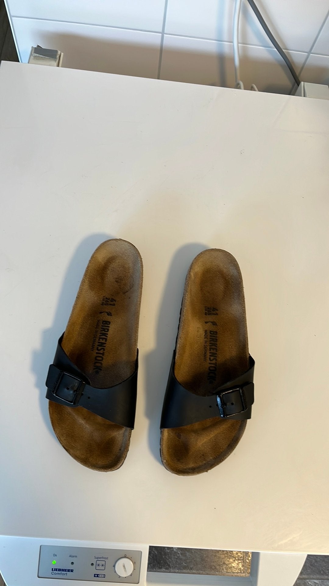 Birkenstock slippers maat 41, Kleding | Dames, Ophalen, Zo goed als nieuw