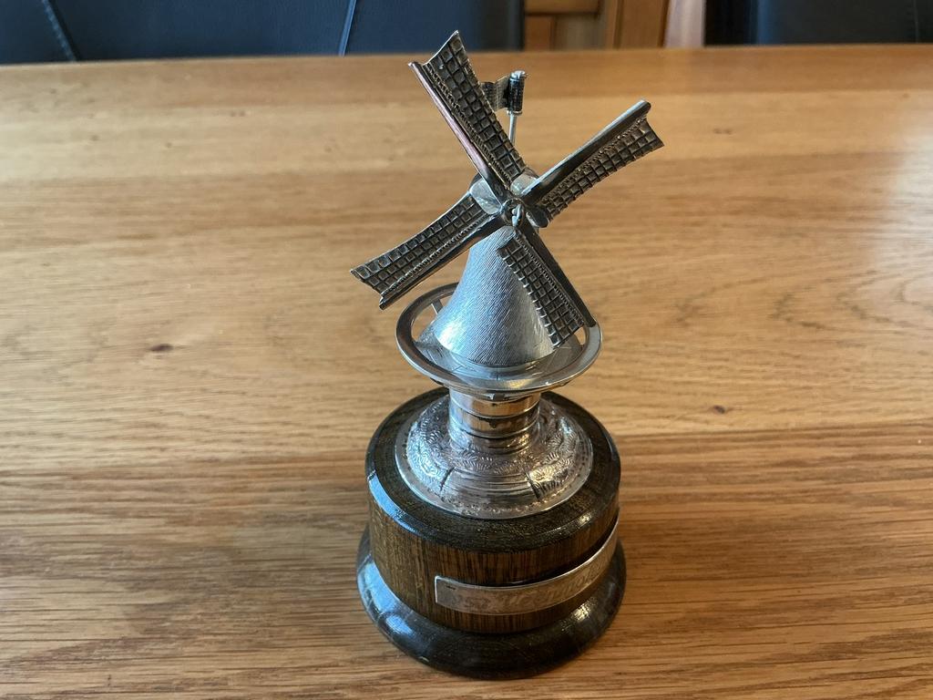 Zilveren veenmolen miniatuur, Antiek en Kunst, Antiek | Goud en Zilver, Ophalen of Verzenden