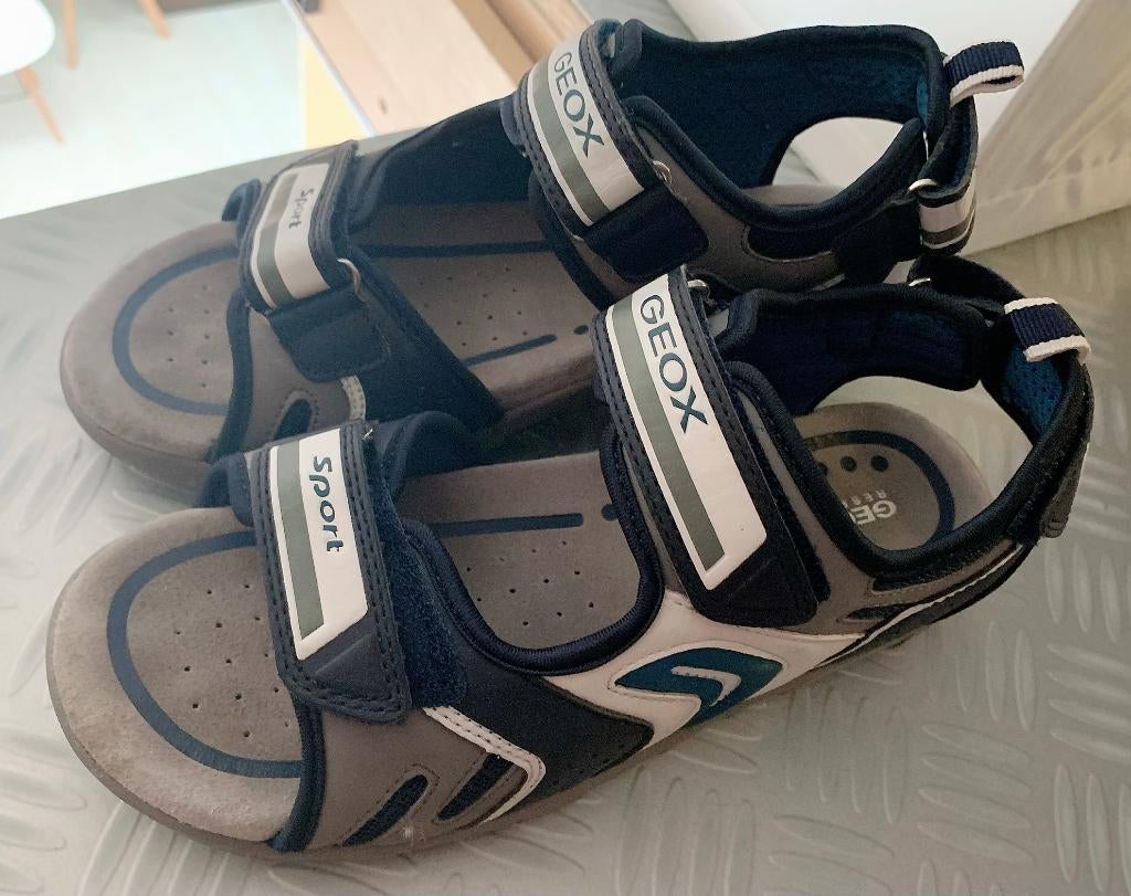 Geox sandalen met klittenband blauw wit maat 38, Overige typen, Nieuw, Ophalen of Verzenden, Jongen