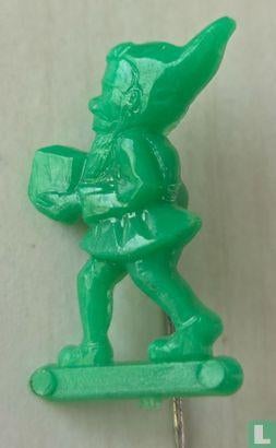 Speldje - Dwerg met steen [groen], Ophalen of Verzenden, Nieuw, Figuurtje, Speldje of Pin