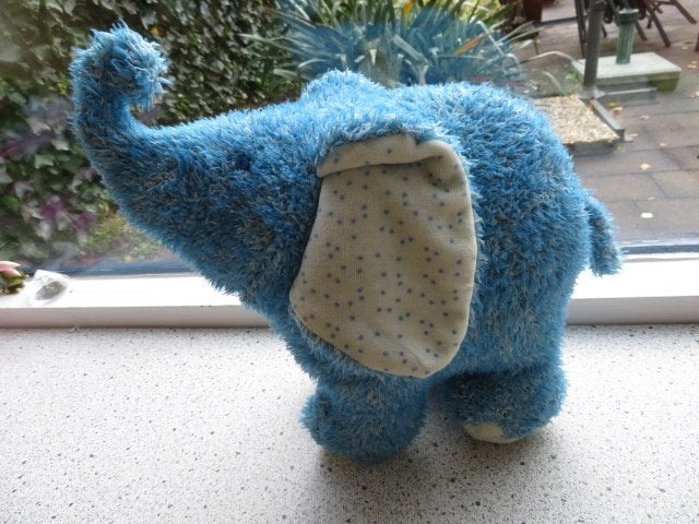 Olifant merk Happy Horse blauw gemeleerd uit 2006, Happy Horse, Blauw, Wasbaar, Ophalen of Verzenden