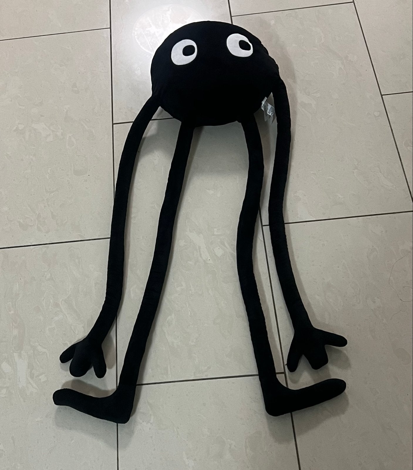 Zwarte knuffel octopus met lange armen en benen (nieuw), Ophalen of Verzenden, Nieuw