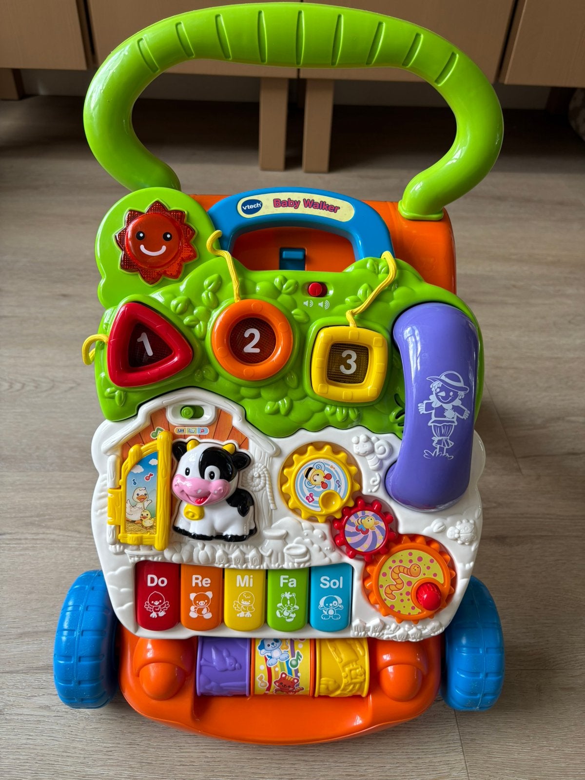 VTech loopwagen babywalker, Ophalen of Verzenden, Gebruikt, 6 maanden tot 2 jaar