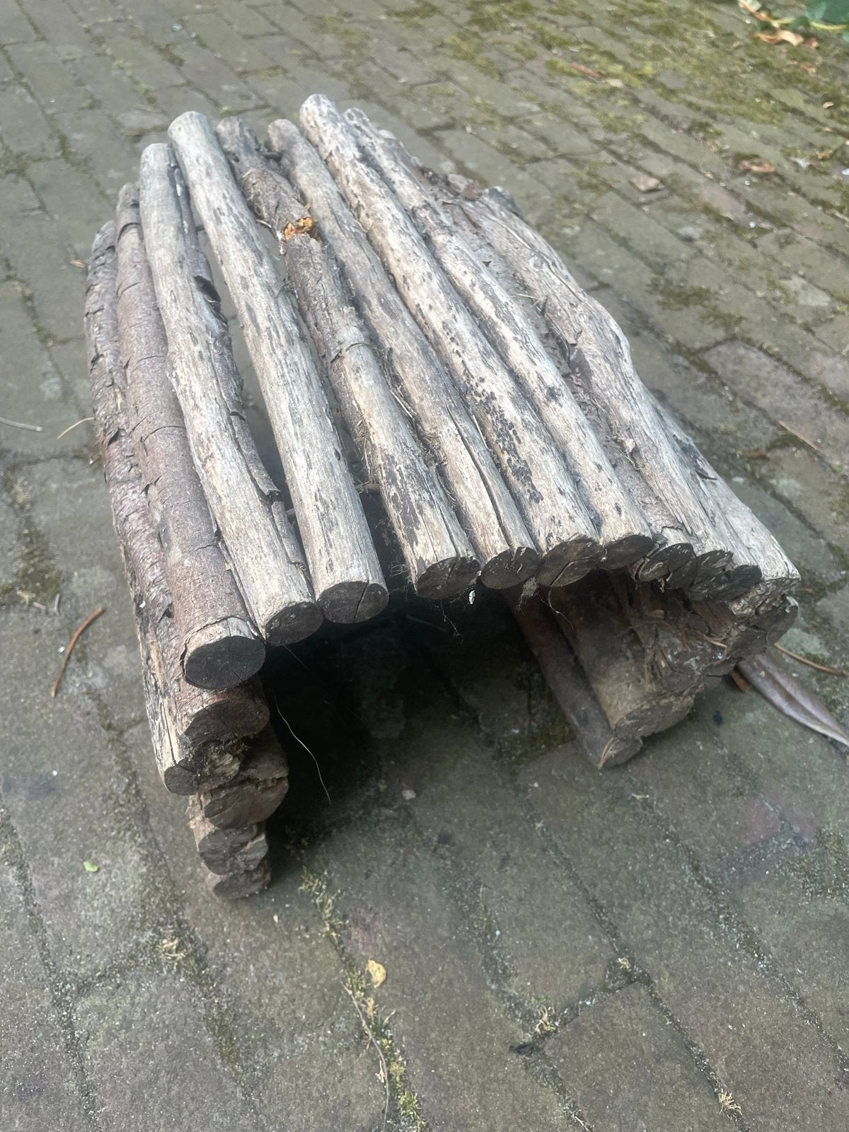 Konijnen knaagdier speelgoed houten tunnel brug, Ophalen of Verzenden, Gebruikt