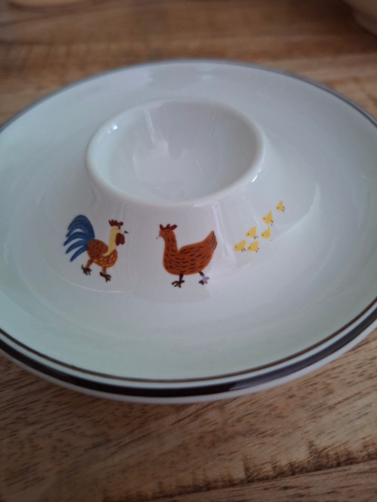 Villeroy & Boch eierdopjes met boerderijdieren (2 stuks), Overige typen, Ophalen of Verzenden, Zo goed als nieuw, Overige stijlen
