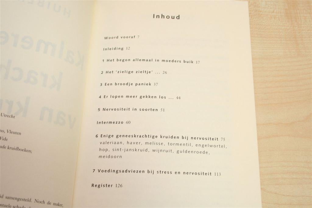 Kalmerende Kracht van Kruiden — Jaap Huibers — Tegen Stress, Boeken, Ophalen of Verzenden, Gelezen, Overige onderwerpen, Achtergrond en Informatie