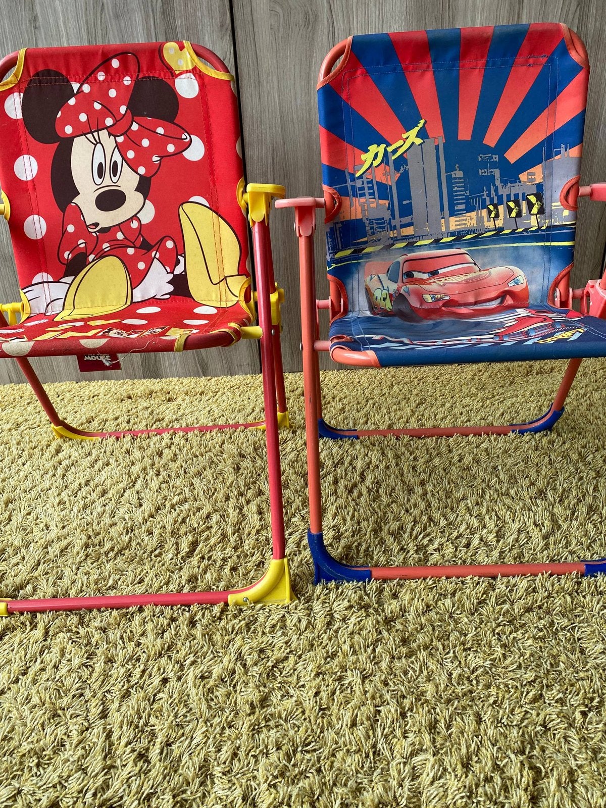 Kinderstoeltjes inklapbaar – Minnie Mouse & Cars, Kinderen en Baby's, Ophalen, Zo goed als nieuw