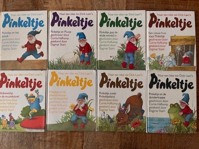 8x Pinkeltje boeken - Dick Laan, Boeken, Kinderboeken | Jeugd | onder 10 jaar, Verzenden, Zo goed als nieuw, Fictie algemeen