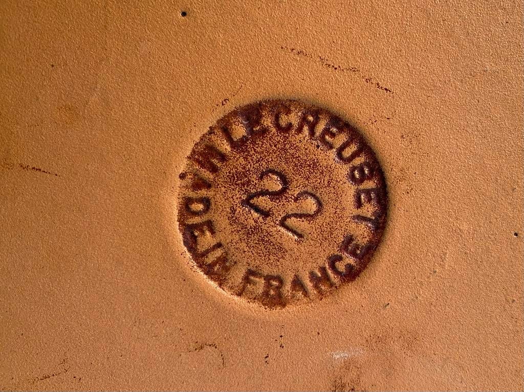 Le Creuset gietijzeren pan / braadpan, Huis en Inrichting, Le creuset, Gebruikt, Gietijzer, Frankrijk