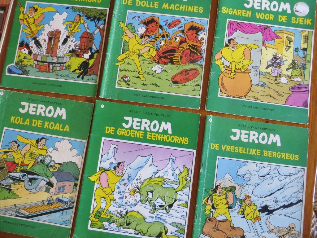 Jerom stripboeken (10 delen), Gelezen, Willy Vandersteen, Ophalen of Verzenden, Meerdere stripboeken