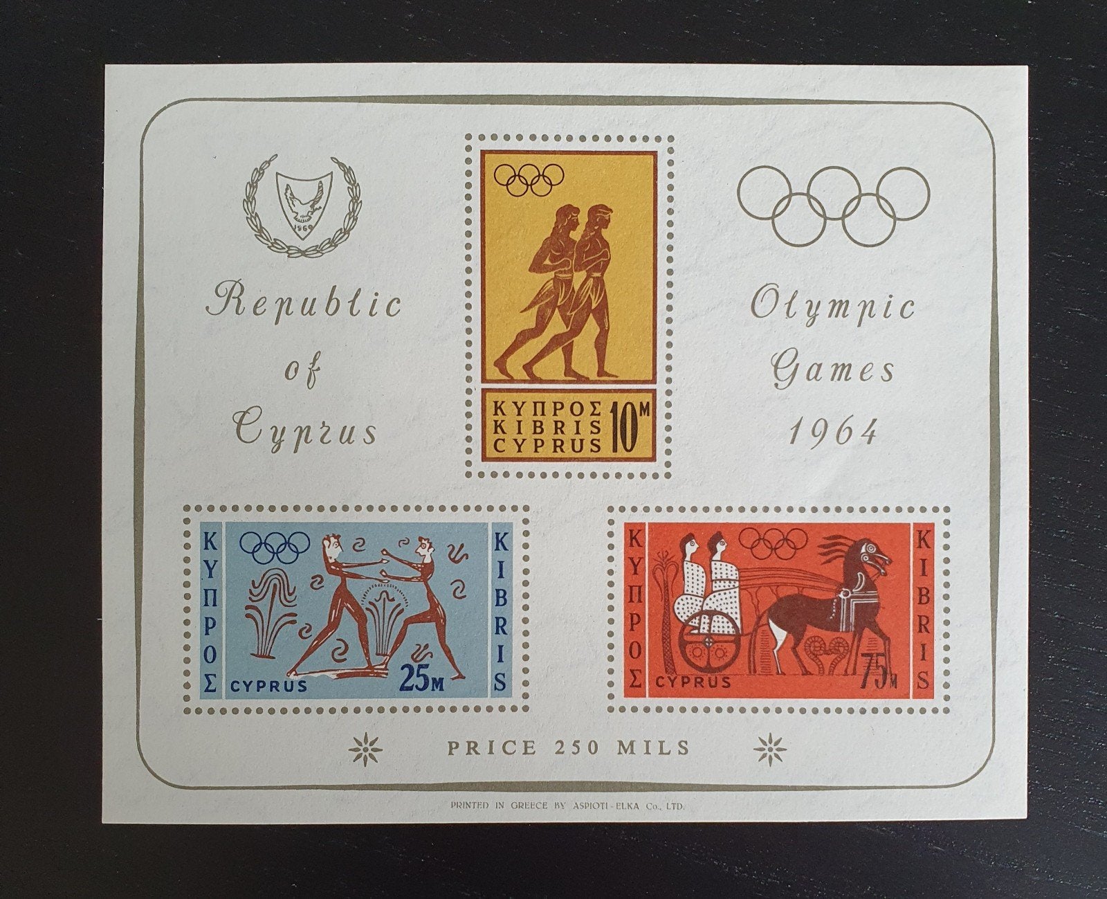 Cyprus 1964 Olympische Spelen Sport Michel blok 2 postfris, Verzenden, Postfris, Sport