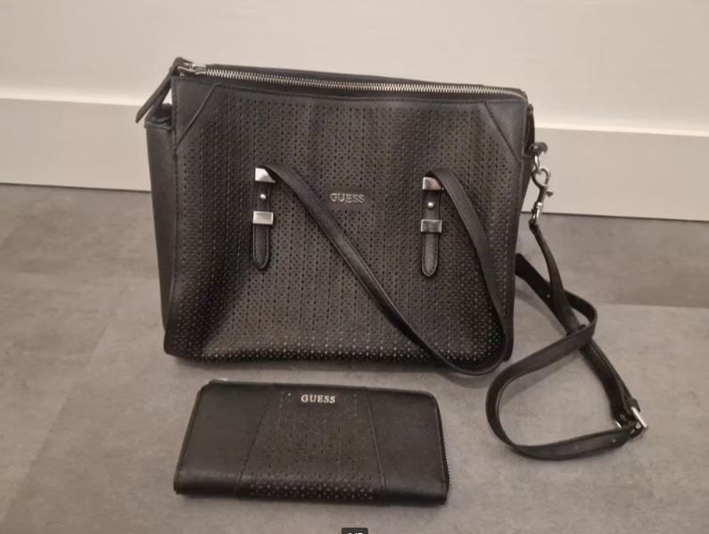 Guess handtas en portemonnee, Ophalen, Gebruikt, Zwart, Handtas