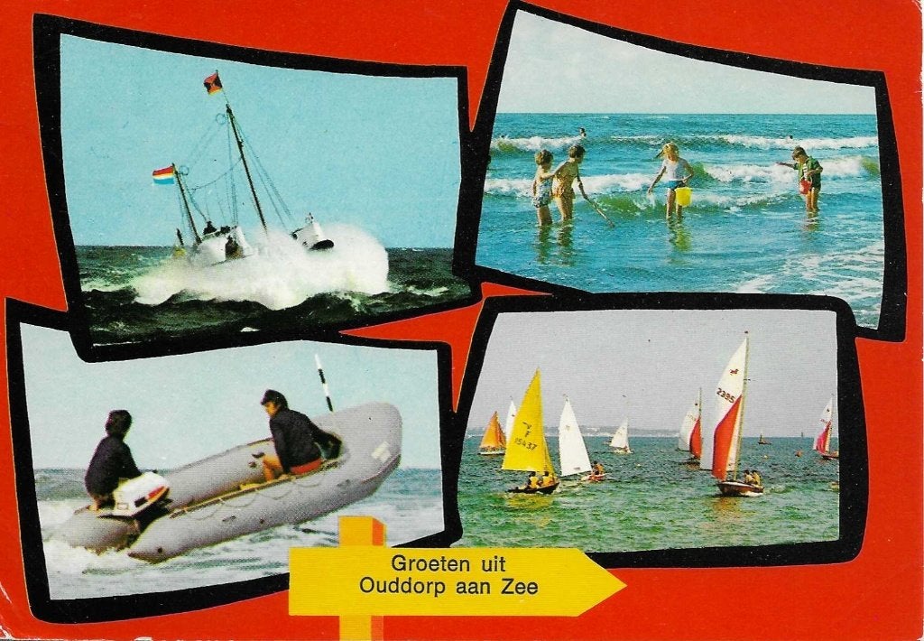 Ouddorp- -4-luik., Ophalen of Verzenden, 1960 tot 1980, Gelopen, Zuid-Holland