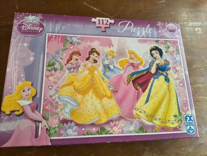 Disney Princess Puzzel 112 stukjes, Ophalen of Verzenden, Meer dan 50 stukjes, Zo goed als nieuw, 6 jaar of ouder